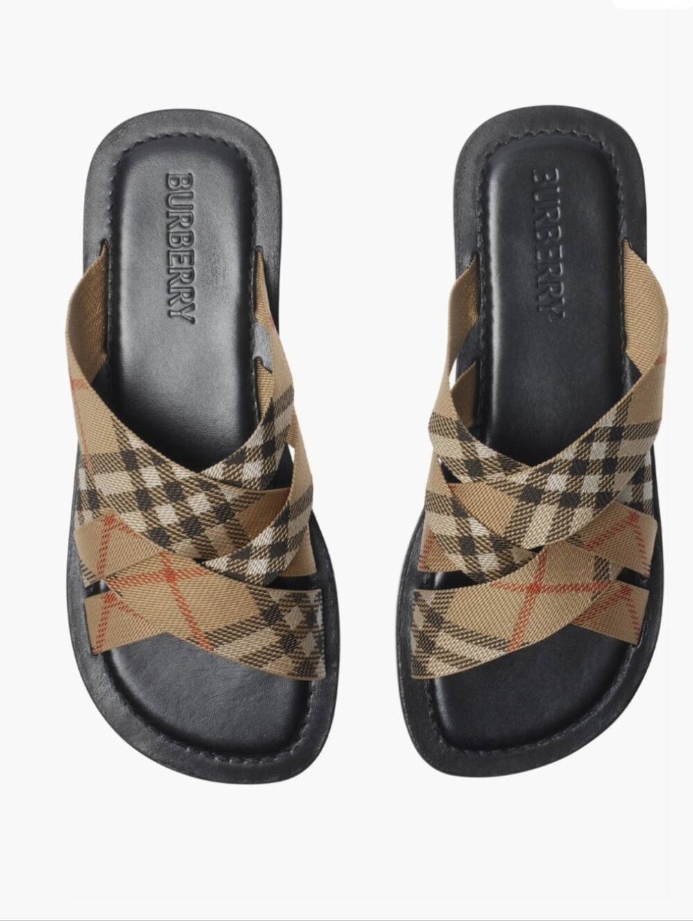 Burberry Check Pavilion Slides
